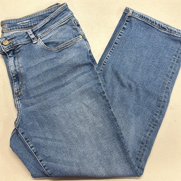 DL1961 Mara Straight Leg Blue Denim Jeans Pants Womens Size 20W - Picture 1 of 6